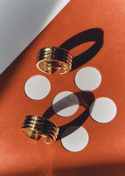 Otiumberg Stratis Hoops 14kt Gold Vermeil