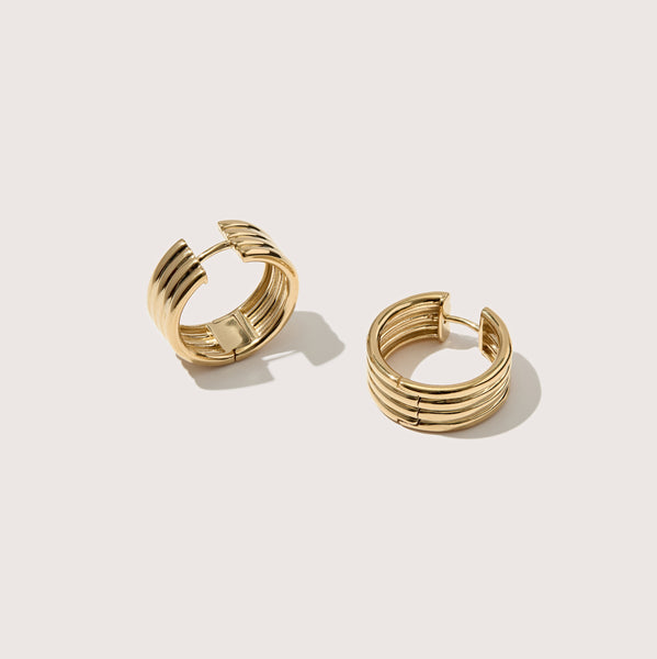 otiumberg Stratis Hoops 14kt Gold Vermeil