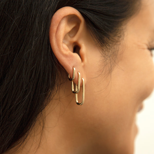 otiumberg The Paperclip Stack 14kt Gold Vermeil