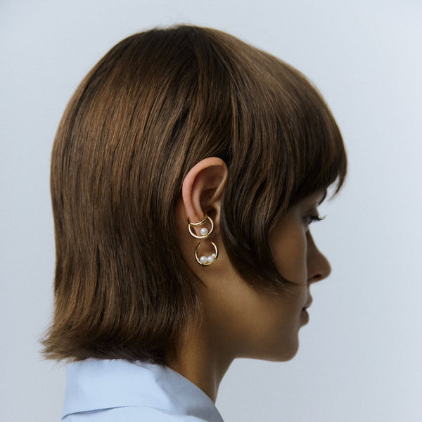 otiumberg The Pearl Stack 14kt Gold Vermeil