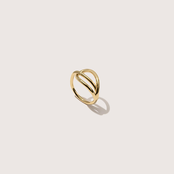 otiumberg Tied Twine Ring 14kt Gold Vermeil