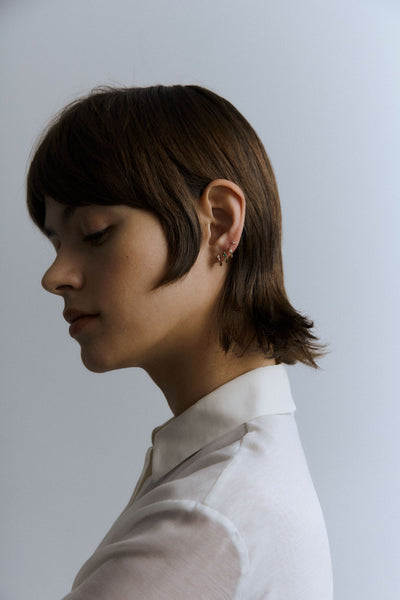 Otiumberg Tiny Diamond Studs 9kt Solid Gold