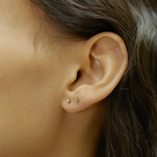 Otiumberg Tiny Diamond Studs 9kt Solid Gold