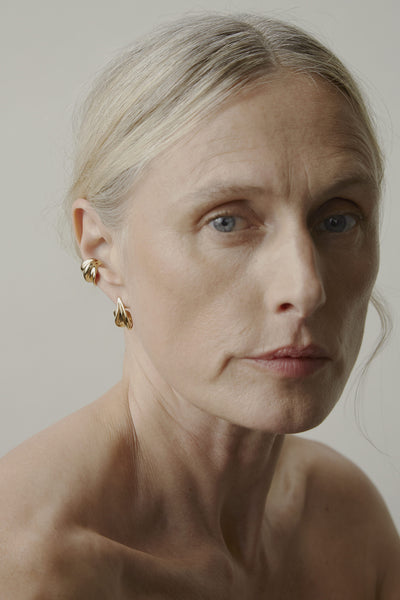 Otiumberg Wave Earrings 14kt Gold Vermeil