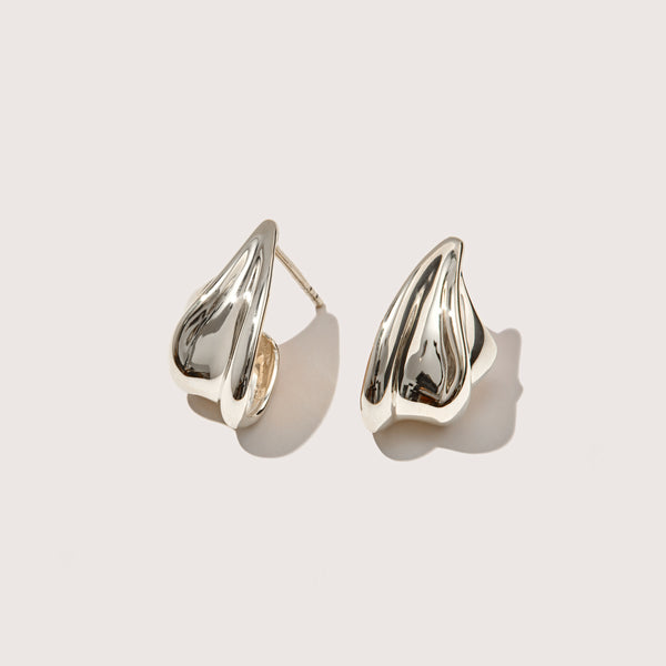 otiumberg Wave Earrings Sterling Silver