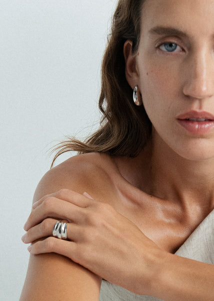 Otiumberg Wave Ring Sterling Silver