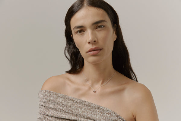 Otiumberg Silver Mini Knot Necklace Sterling Silver