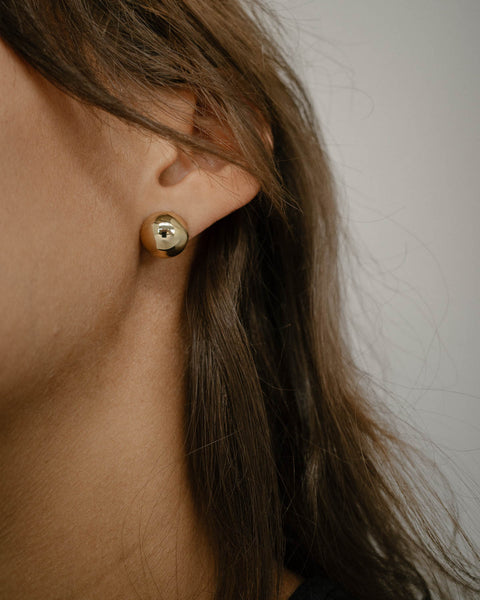 Otiumberg Small Boule Stud Earrings 14kt Gold Vermeil
