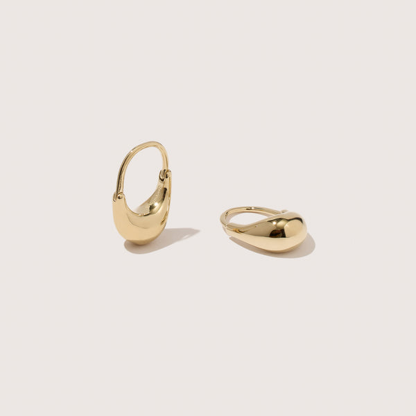 otiumberg Small Roscida Drop Hoops 14kt Gold Vermeil
