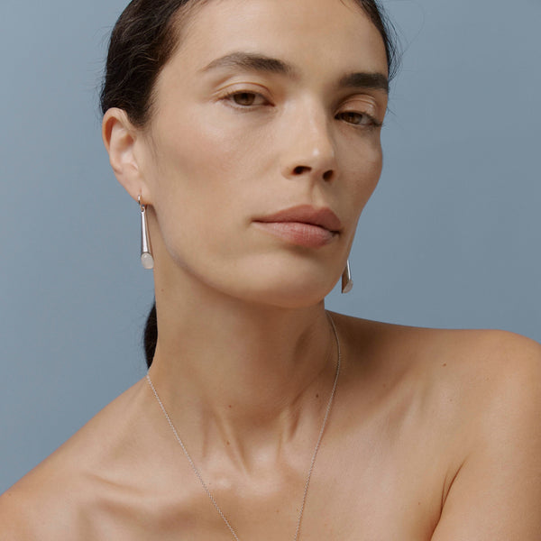 Otiumberg Sonnet Moonstone Earrings Sterling Silver