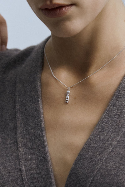 Otiumberg Sterling Silver Name Pendant (Made To Order) Sterling Silver