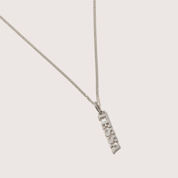 otiumberg Sterling Silver Name Pendant (Made To Order) Sterling Silver