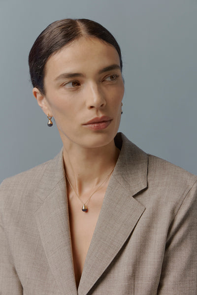 Otiumberg Stilla Dumortierite Set 14kt Gold Vermeil