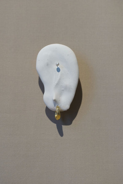 Otiumberg Twisted Chunky Ridged Hoops 14kt Gold Vermeil