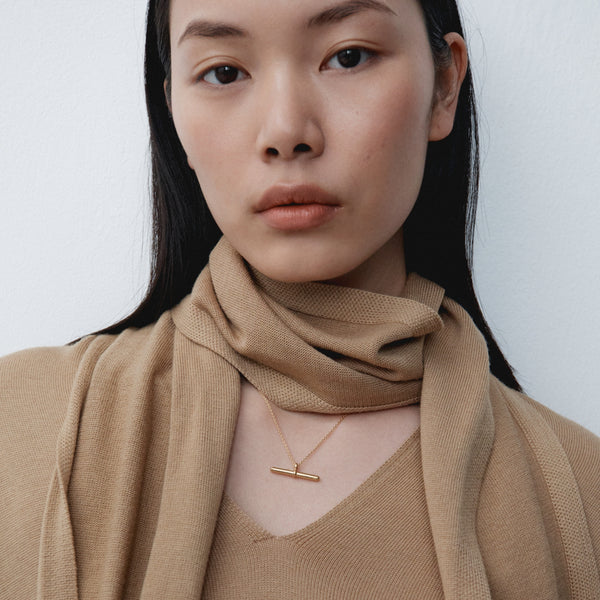 Otiumberg Vestige Toggle Necklace 14kt Gold Vermeil