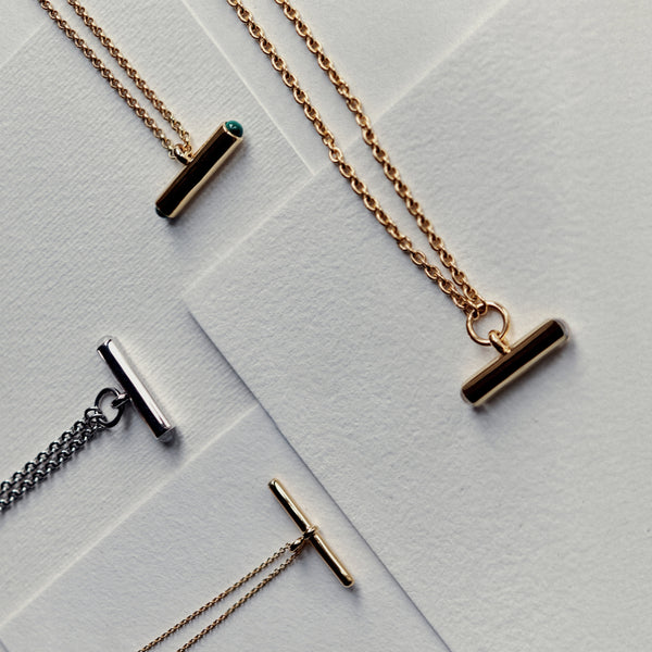 Otiumberg Vestige Toggle Necklace 14kt Gold Vermeil