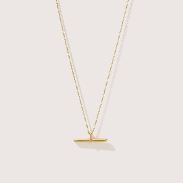 otiumberg Vestige Toggle Necklace 14kt Gold Vermeil