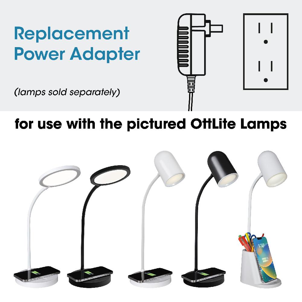 ottlite Adapter for Brody Ryan Aglow and Good Housekeeping Circular LED Lamps with Wireless Charging