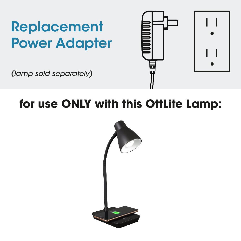 ottlite Adapter for Infuse LED Desk Lamp with Wireless and USB Charging ottlite Adapter for Infuse LED Desk Lamp with Wireless and USB Charging