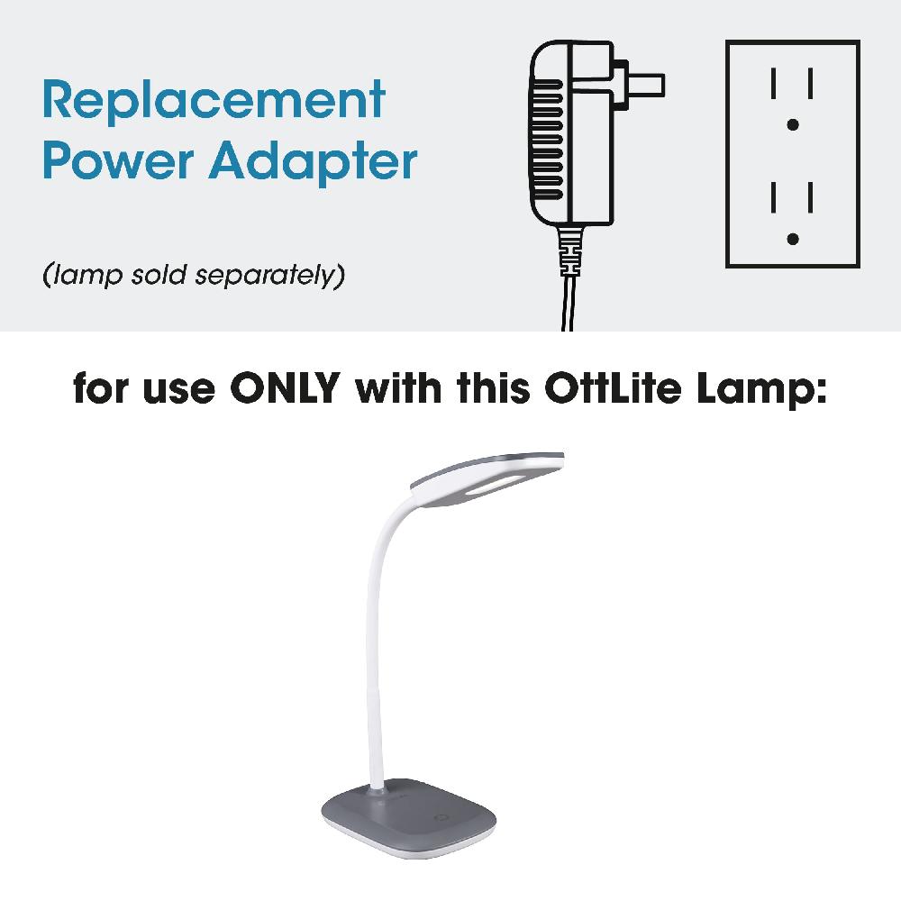 ottlite Adapter for LED Flex Neck Desk Lamp PL-0106T ottlite Adapter for LED Flex Neck Desk Lamp PL-0106T