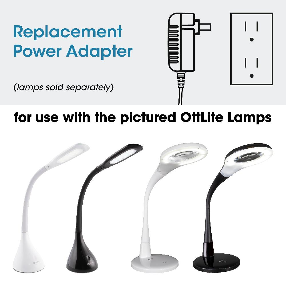 ottlite Adapter for OttLite Creative Curves and Prevention by OttLite LED Flexible Magnifier Desk Lamp ottlite Adapter for OttLite Creative Curves and Prevention by OttLite LED Flexible Magnifier Desk Lamp