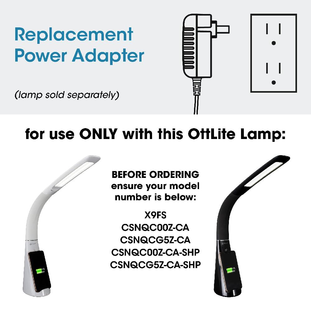 ottlite Adapter for OttLite Lamp with Charging Stand