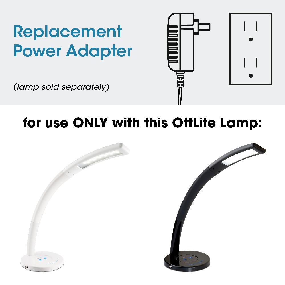 ottlite Adapter for OttLite LED Cobra Desk Lamp with USB Charging
