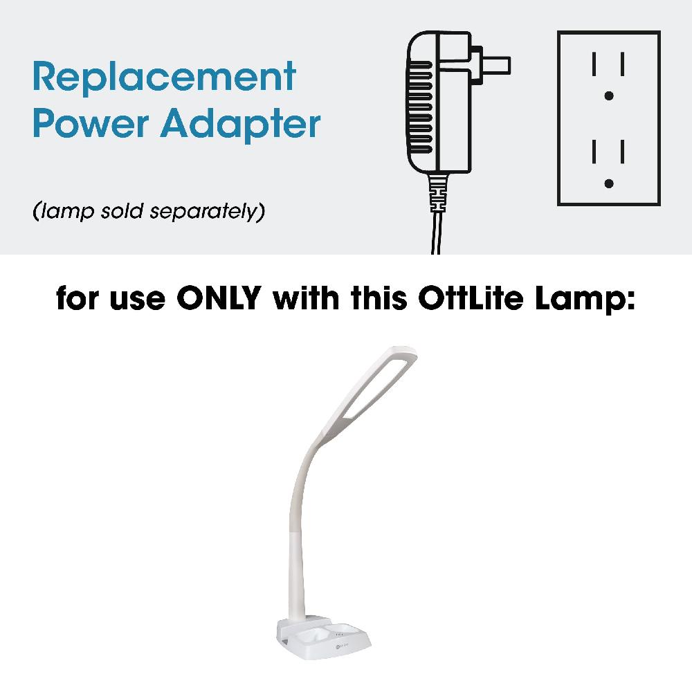 ottlite Adapter for OttLite LED Desk Lamp with Charging Station