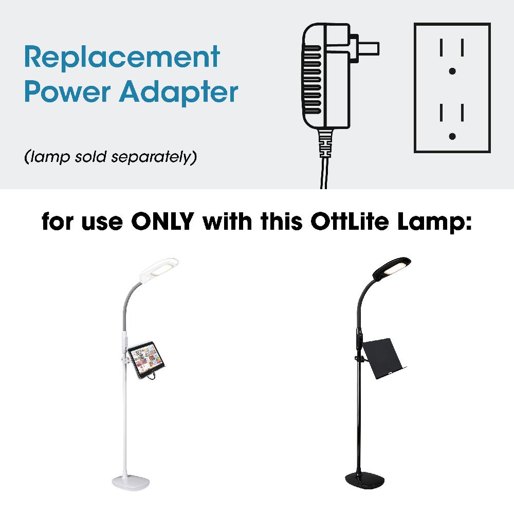 ottlite Adapter for OttLite LED Floor Lamp with USB and Tablet Stand