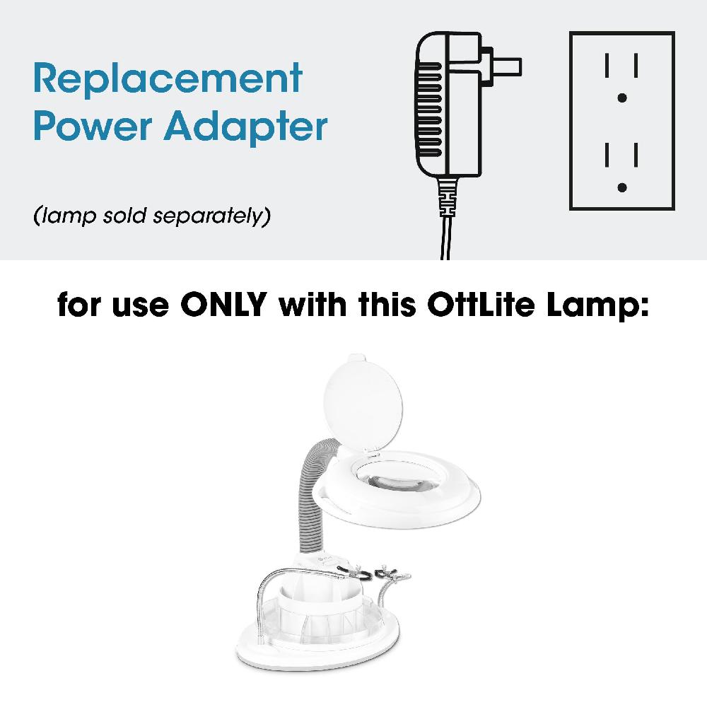 ottlite Adapter for OttLite LED Ultimate Magnifier and Storage Station