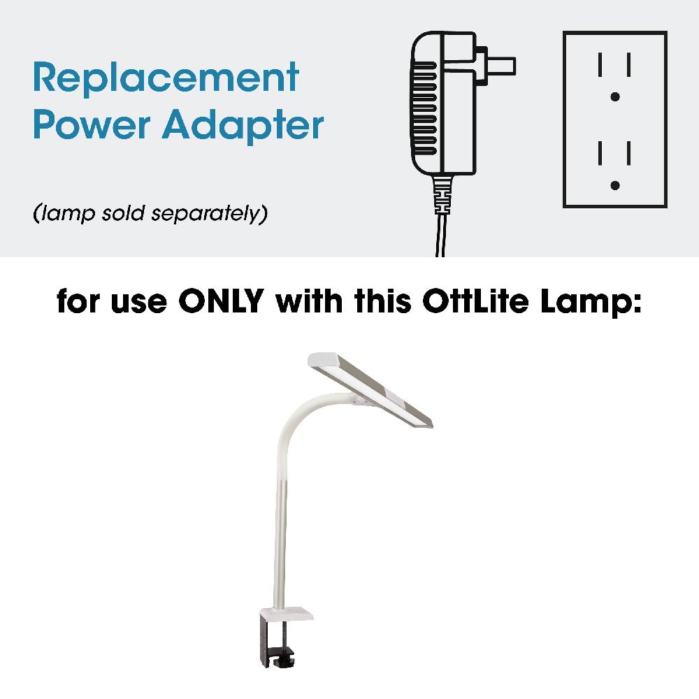 ottlite Adapter for OttLite Perform and Extra Wide Area LED Clamp Lamp