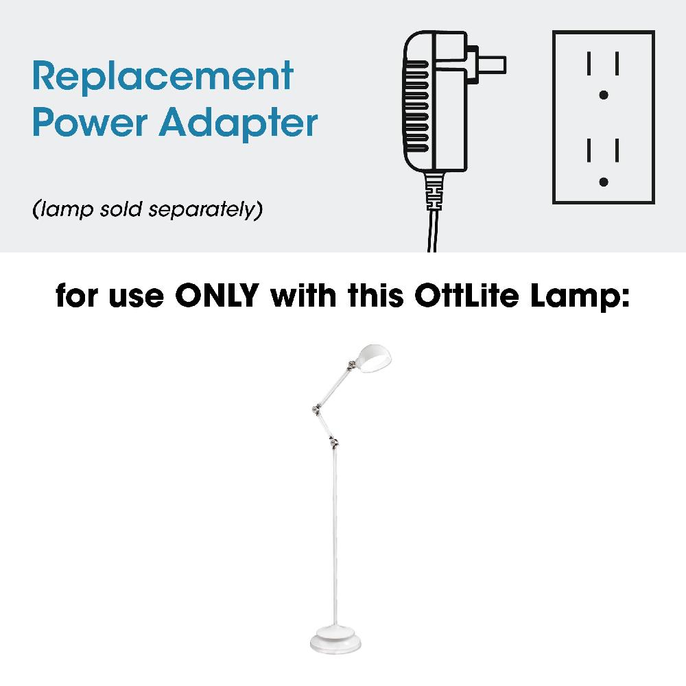 ottlite Adapter for OttLite Revive Floor Lamp and Prevention LED Pharmacy Floor Lamp