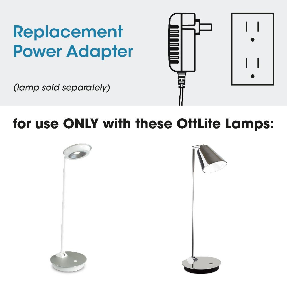ottlite Adapter for OttLite WorkWell The Uplift LED Desk Lamp and The Amplify LED Desk Lamp