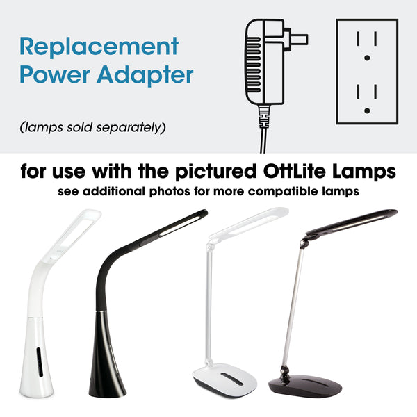 Ottlite Adapter For Renew LED Desk Lamp And Specific OttLite WorkWell Lamps