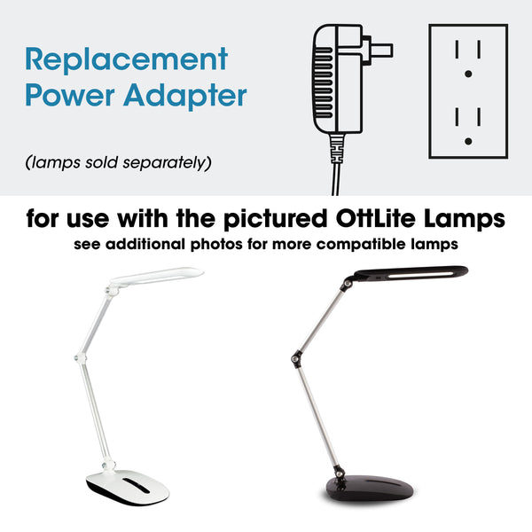 Ottlite Adapter For Renew LED Desk Lamp And Specific OttLite WorkWell Lamps
