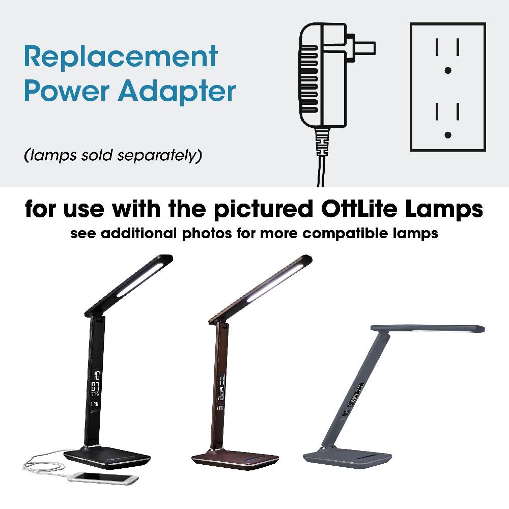 ottlite Adapter for Renew LED Desk Lamp and Specific OttLite WorkWell Lamps