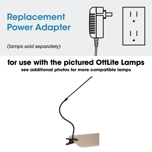 Ottlite Adapter For Stretch Clip-On LED Lamp Soft Touch And Other OttLite Lamps - Please Check Production Date