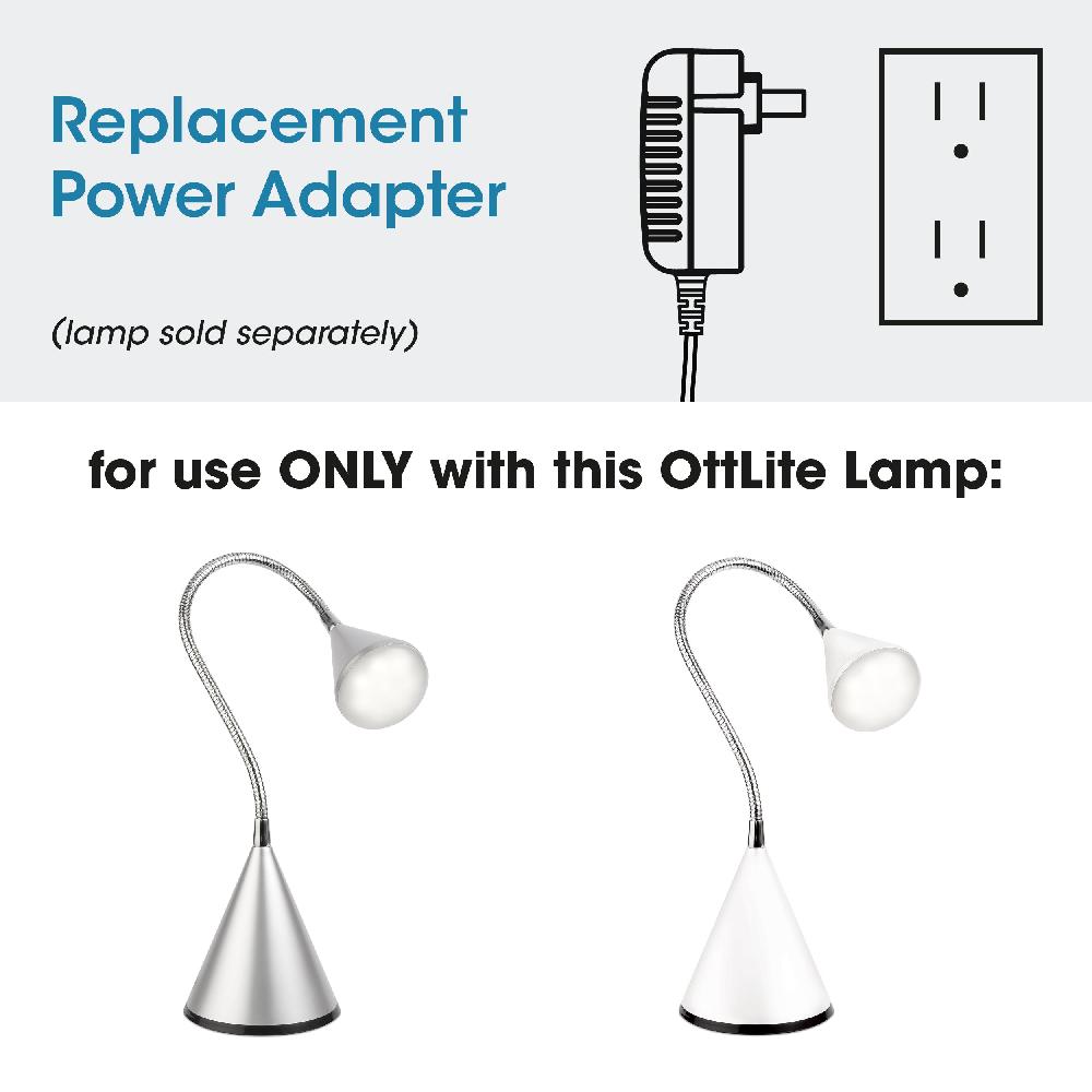 ottlite Adapter with On/Off Switch on Cord for LED Cone Lamp