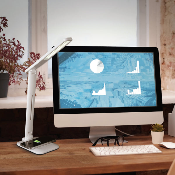 Ottlite Charge Up LED Desk Lamp With Wireless Charging