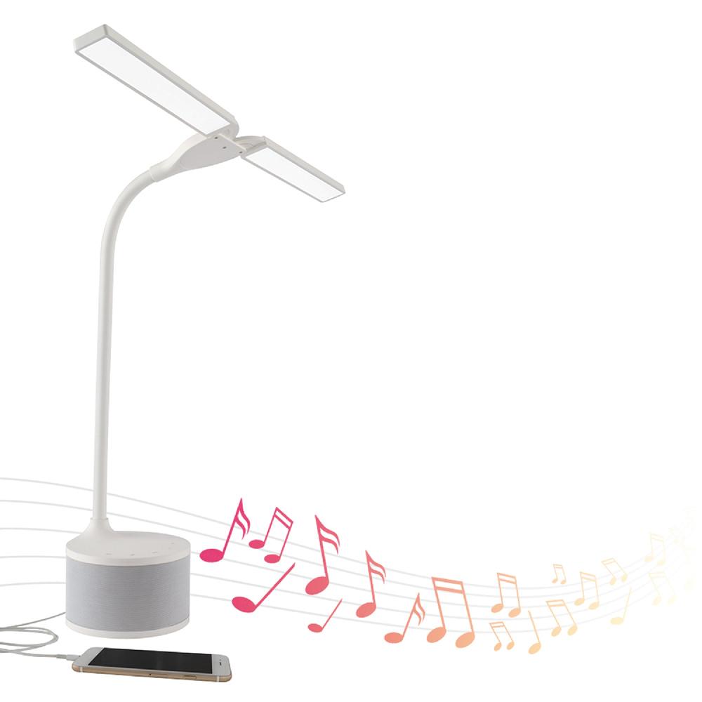 ottlite Dual Shade LED Lamp with Bluetooth® Speaker & USB