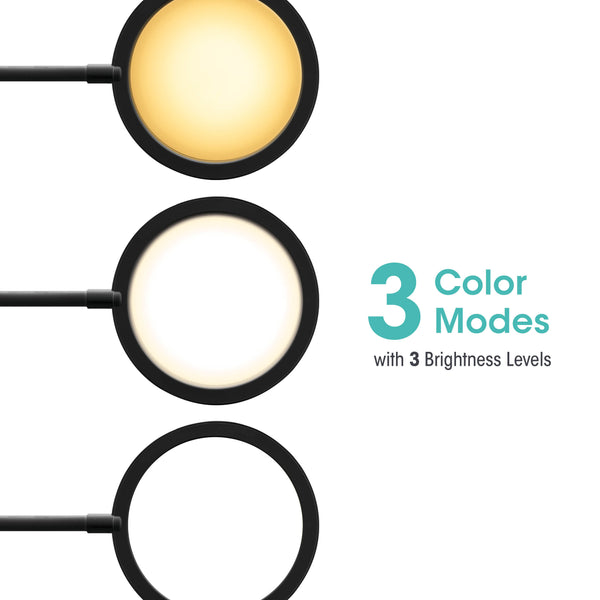 Ottlite Good Housekeeping By OttLite Circular LED Desk Lamp With Wireless Charging