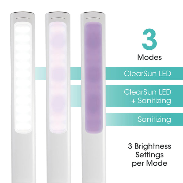 Ottlite Good Housekeeping By OttLite Sanitizing Desk Lamp With USB Charging