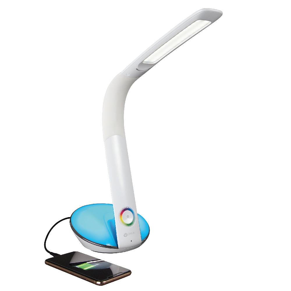 ottlite LED Desk Lamp with Color Changing Base and USB