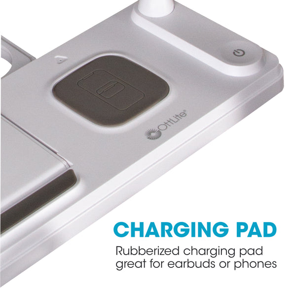 Ottlite LED Desk Light With Multi-Device Charging Station