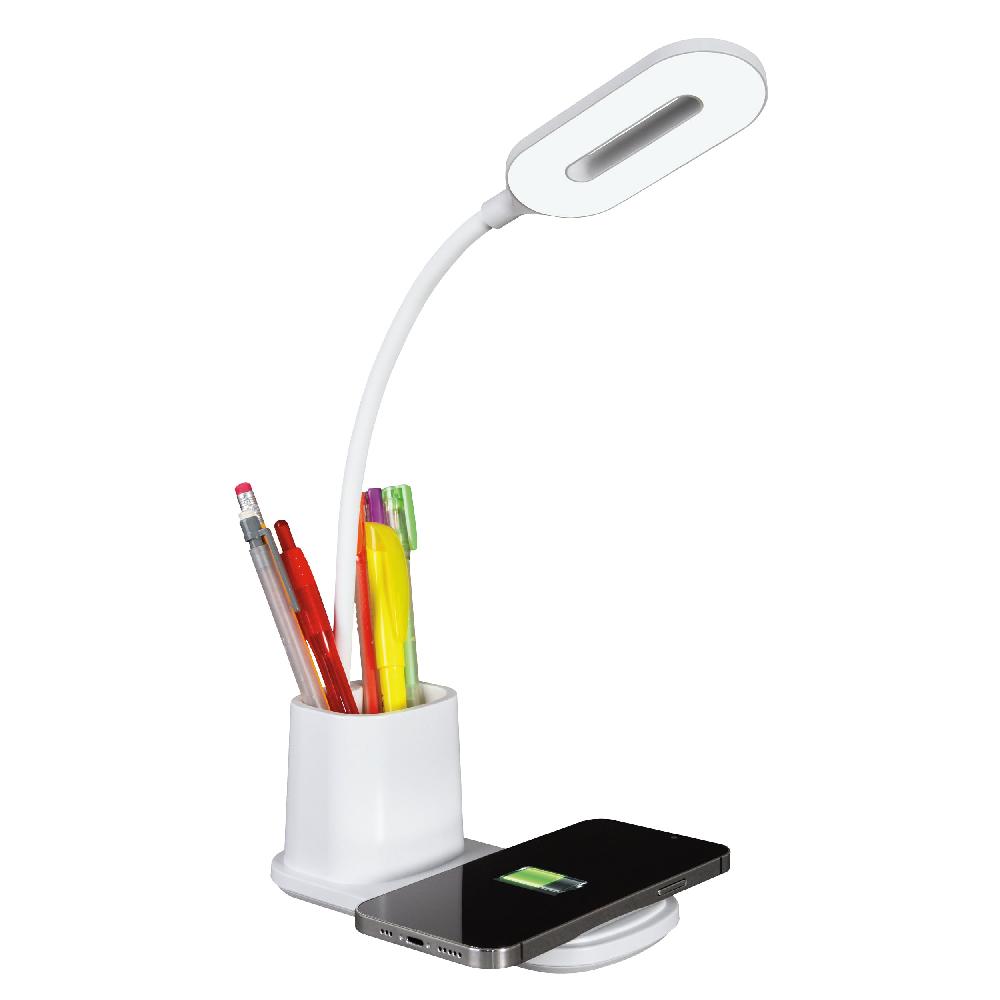 ottlite Organizer LED Desk Lamp with Wireless Charging