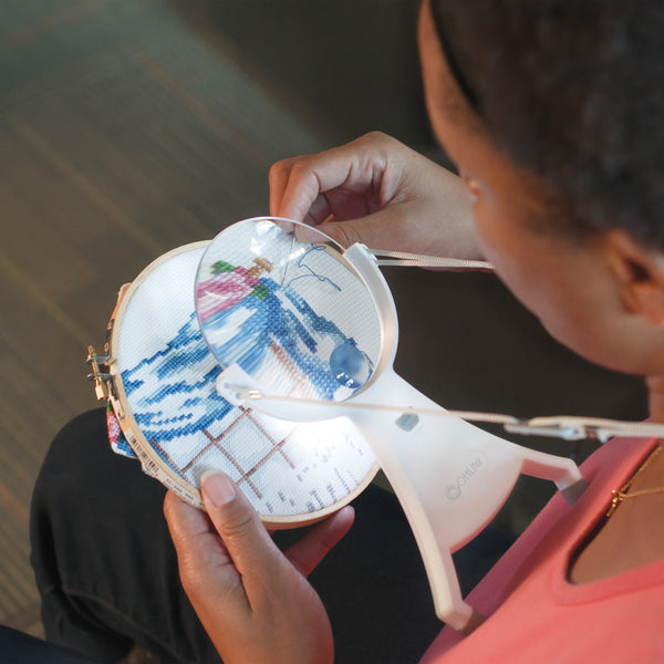 Ottlite 4-inch Hands-Free LED Magnifier