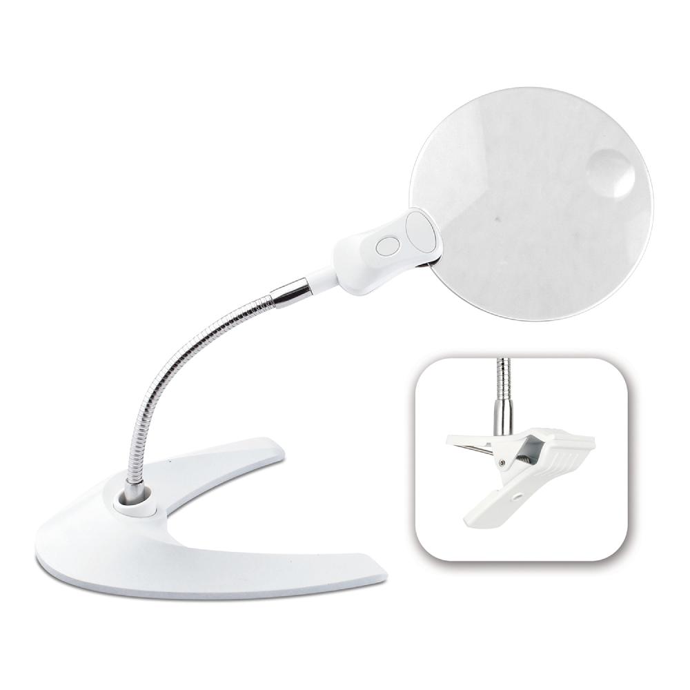 ottlite 5-Inch LED Magnifier with Clip and Stand