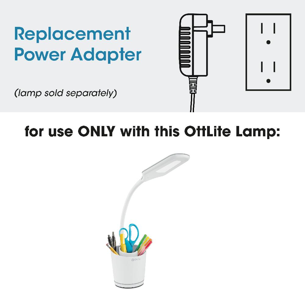 ottlite Adapter for Swirl Organizer LED Desk Lamp