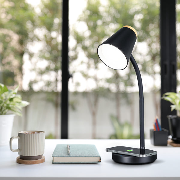 Ottlite Gleam LED Desk Lamp With Wireless Charging