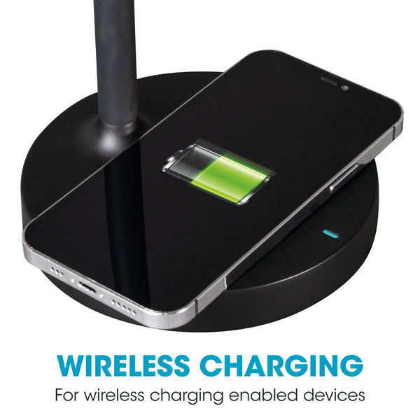 Ottlite Gleam LED Desk Lamp With Wireless Charging